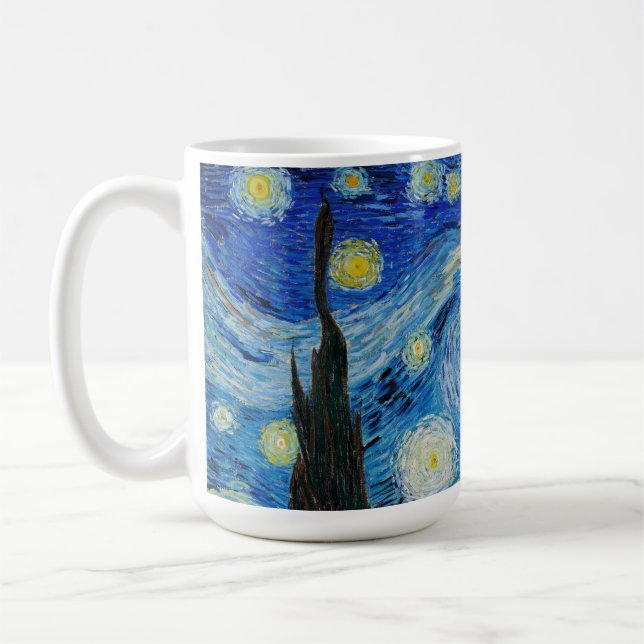 Taza De Café Vincent Van Gogh es la noche estrellada (Izquierda)