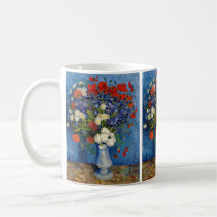 Taza De Café Vincent van Gogh - Jarrón con acianos y amapolas