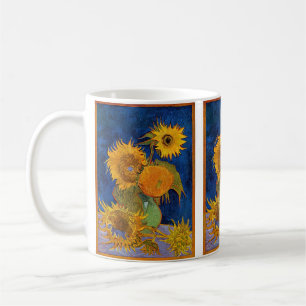 Taza De Café Vincent van Gogh - Jarrón con cinco girasoles