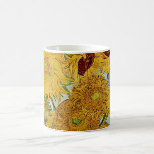 Taza De Café Vincent Van Gogh - Jarrón con doce girasoles