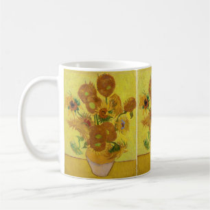 Taza De Café Vincent van Gogh - Jarrón con quince girasoles
