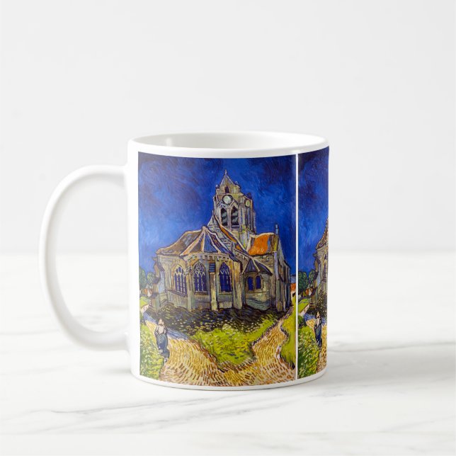 Taza De Café Vincent van Gogh - La Iglesia de Auvers (Izquierda)