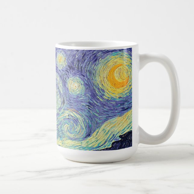 Taza De Café Vincent Van Gogh/ La Noche Starry (Derecha)