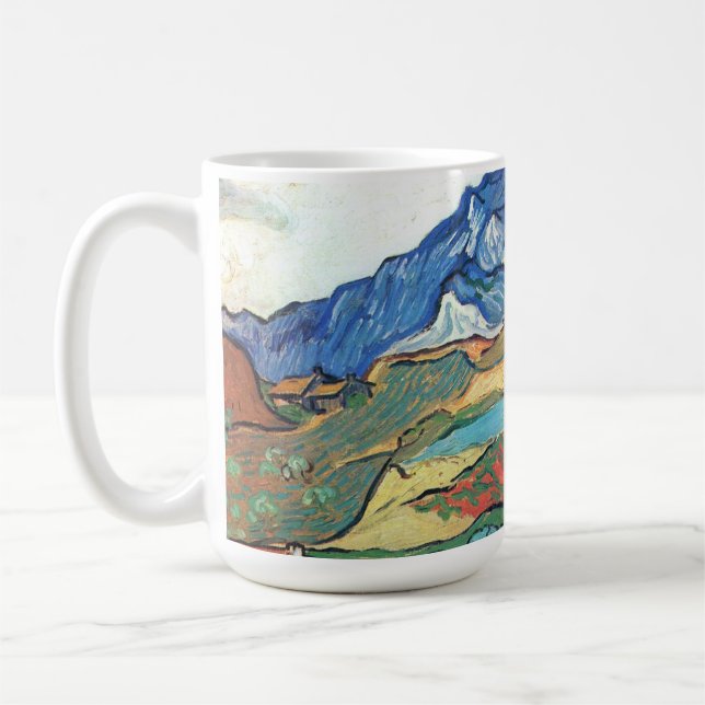 Taza De Café Vincent Van Gogh - Les Alpilles Mountain Landscape (Izquierda)
