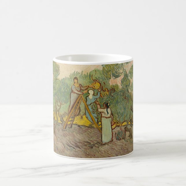 Taza De Café Vincent van Gogh - Mujeres recolectando aceitunas (Centro)