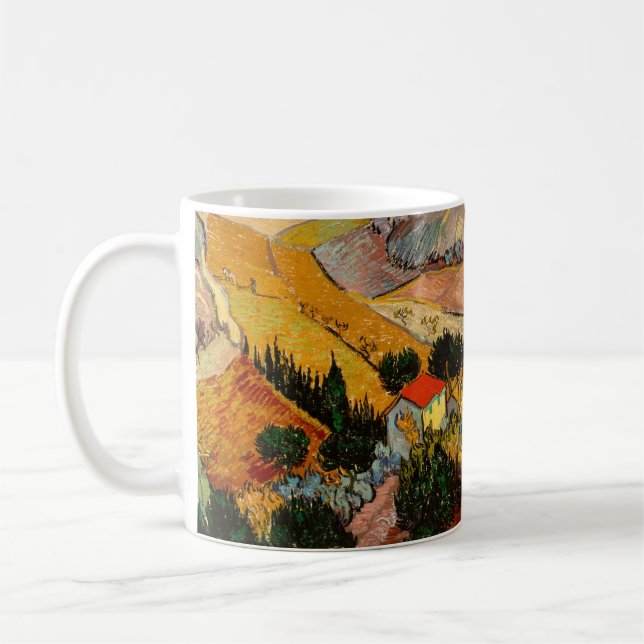 Taza De Café Vincent van Gogh - Paisaje, Casa y Payaso (Izquierda)
