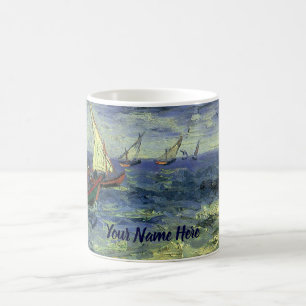 Taza De Café Vincent van Gogh - Paisaje marino en Saintes Marie
