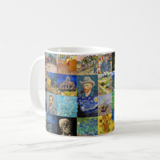 Taza De Café Vincent van Gogh - Piquetas maestras del mosaico (Anverso izquierdo)