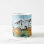 Taza De Café Vincent van Gogh - Puente Langlois en Arles #3<br><div class="desc">El puente Langlois en Arles - Vincent van Gogh,  Oil on Canvas,  1888,  Arles</div>