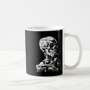 Taza De Café Vincent Van Gogh Skull Con Cigarette Skeleton Hal