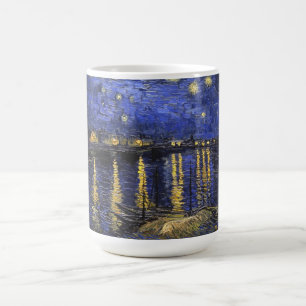 Taza De Café Vincent Van Gogh Starry Night Sobre El Ródano
