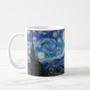 Taza De Café Vincent Van Gogh Starry Night Vintage Bella Artes