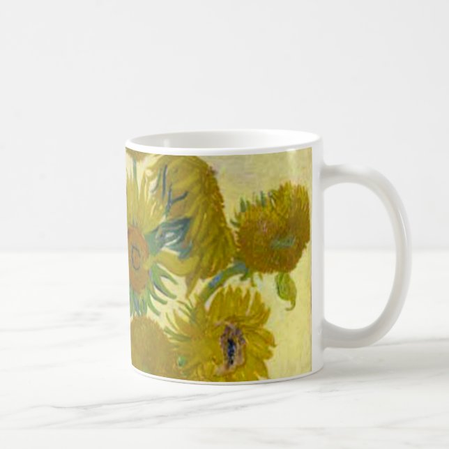 Taza De Café Vincent Van Gogh Sunflowers (Derecha)