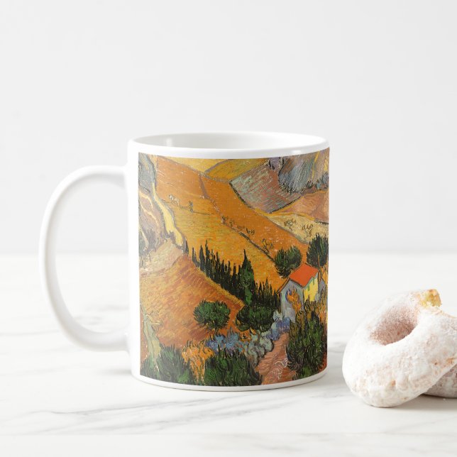 Taza De Café Vincent van Gogh - Valle con labrador (Con donut)