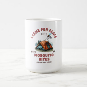 Taza De Café Vine por la paz - Ataque con mosquitos acampando c