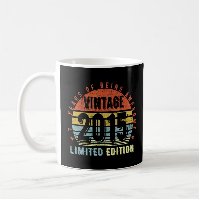 Taza De Café Viñeta 2015 Séptimo cumpleaños (Izquierda)