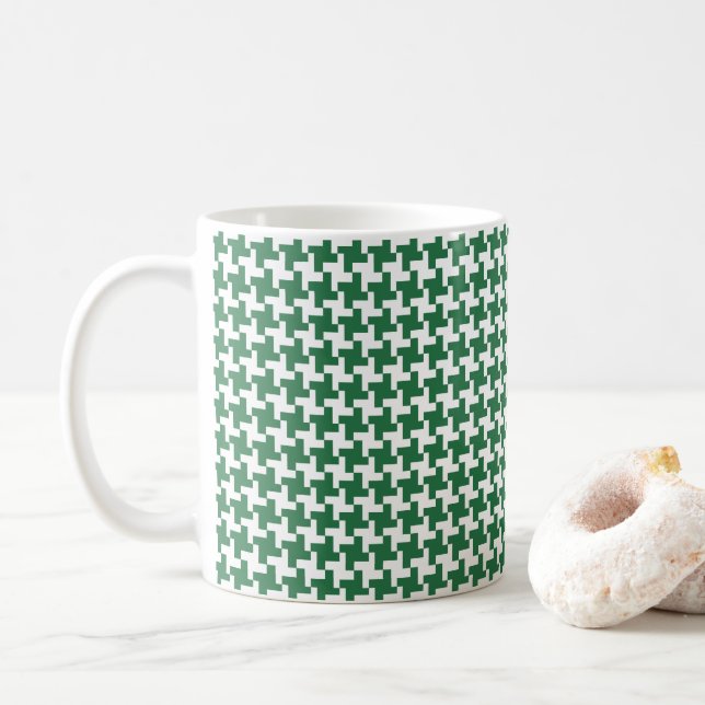 Taza De Café Viñeta Houndstoth (Con donut)