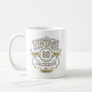 Taza De Café Viñeta Personalizada De Edad A Cumpleaños De Perfe