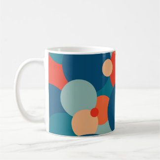 Taza De Café Viñeta Retro Geométrica Hippie Boho Funky Colorant