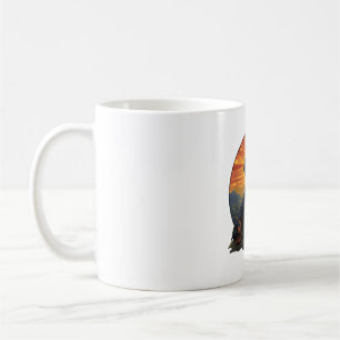 Taza De Café Viñeta retro haitiana de amante de mascotas Dachsh