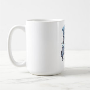Taza De Café Vinilo de melancolía por ruptura con teléfono flip
