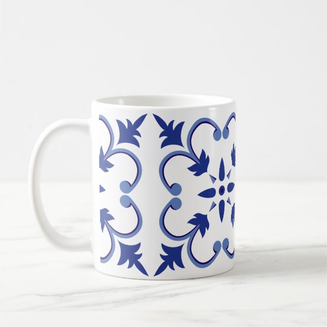 Taza De Café Vino de índigo Petal (Izquierda)