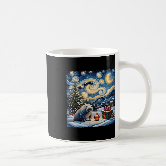 Taza De Café Vino de Navidades nocturnos Starry Style Van Gogh (Derecha)
