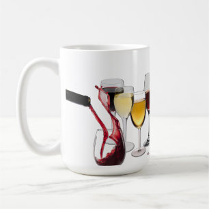 Taza De Café Vino de SlipperyJoe's Wine Glasses vino fermentado