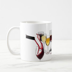 Taza De Café Vino de SlipperyJoe's Wine Glasses vino fermentado