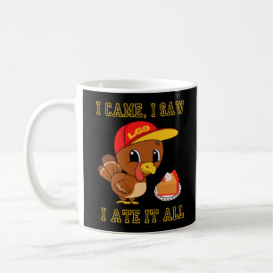 Taza De Café VINO, VI, LO COMÍ TODO, divertido, agradecimientos