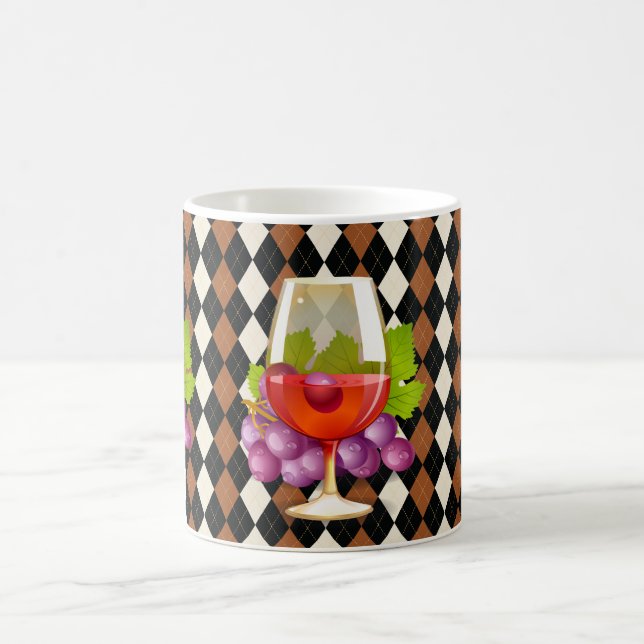 Taza De Café Vino y uvas (Centro)
