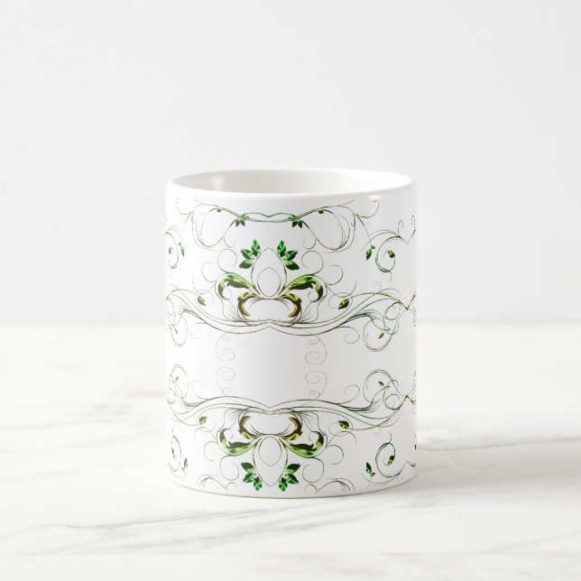 Taza De Café Vinos verdes amarillos (Centro)