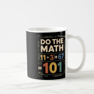 Taza De Café Vintage 100 Días Escuela Ecuación Matemática Haz L