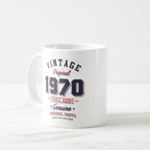Taza De Café Vintage 1970 Nacido en 1970 Regalo de cumpleaños r
