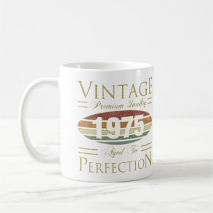 Taza De Café Vintage 1975 50º cumpleaños