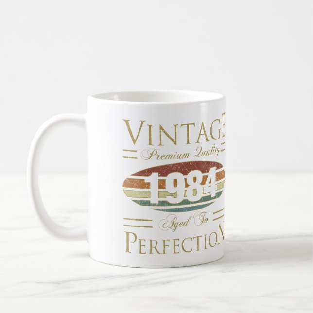 Taza De Café Vintage 1984 40º cumpleaños (Izquierda)