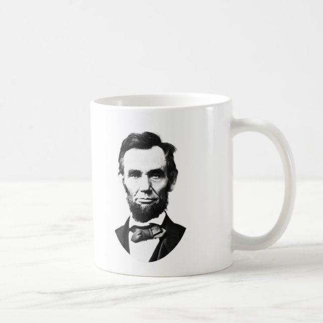 Taza De Café Vintage Abe Lincoln (Derecha)