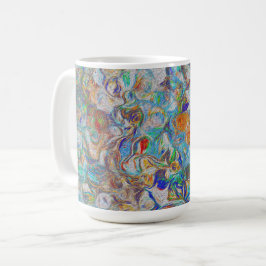 Taza De Café Vintage Abstract Dream –Sepia Fantasy Nature
