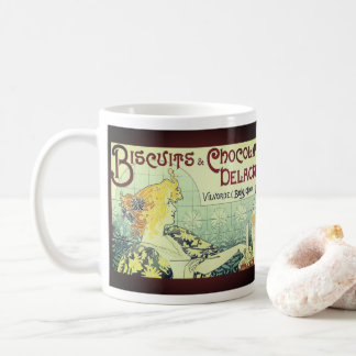 Taza De Café Vintage Ad Biscuits Chocolate Delacre