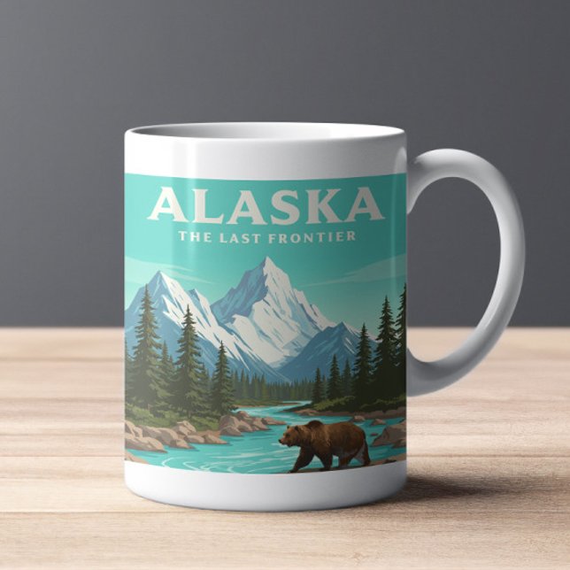 Taza De Café Vintage Alaska (Subido por el creador)