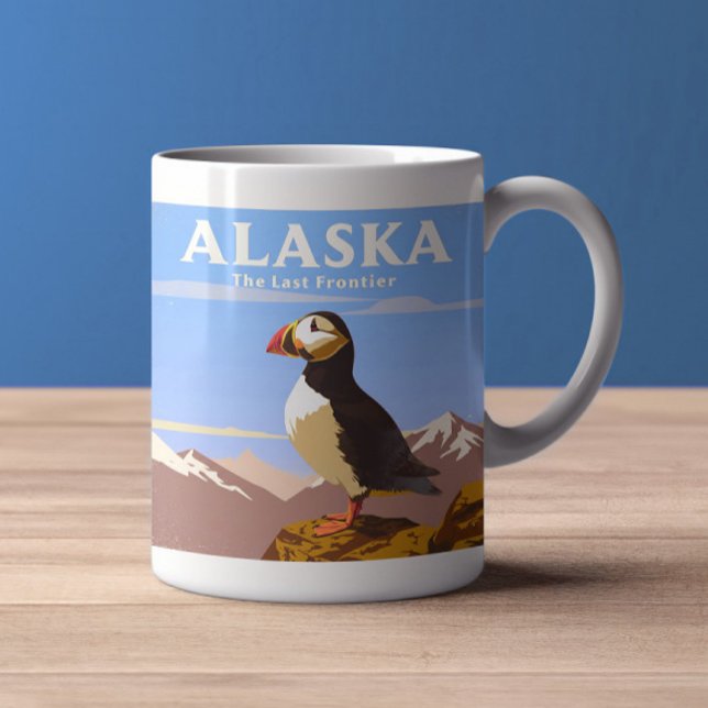 Taza De Café Vintage Alaska (Subido por el creador)