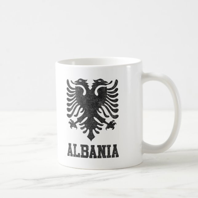 Taza De Café Vintage Albania (Derecha)