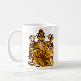 Taza De Café Vintage Alemania Cáncer Zodiac Escudo de Armas