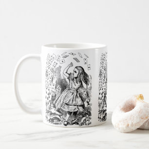 Taza De Café Vintage Alice en el País de las Maravillas, Cartas