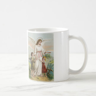 Taza De Café Vintage ángeles gel de protección niño y dos
