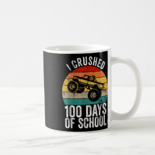 Taza De Café Vintage, Aplasté 100 Días De Monstruo Escolar