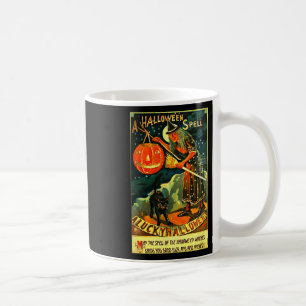 Taza De Café Vintage Art Retro Halloween Witch