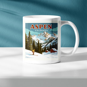 Taza De Café Vintage Aspen Colorado