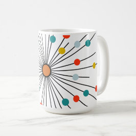 Taza De Café Vintage Atómico Punto Retro