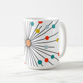 Taza De Café Vintage Atómico Punto Retro